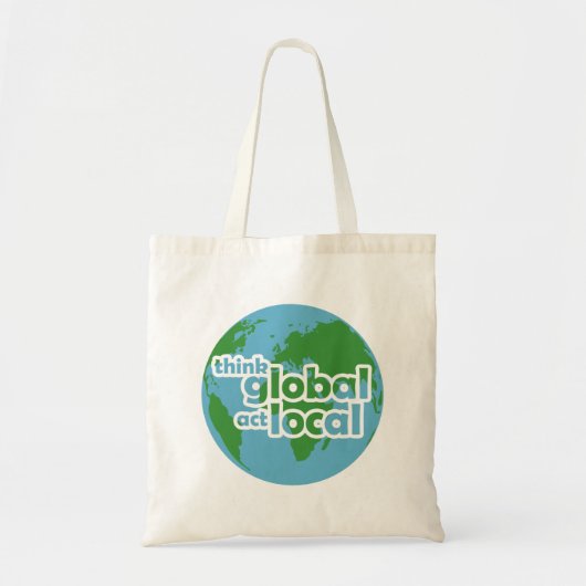 Global Denken Lokal Handeln Tragetasche (Vorne)