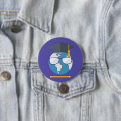 Global Education Graduation Cap Earth Smart Planet Button (Beispiel)
