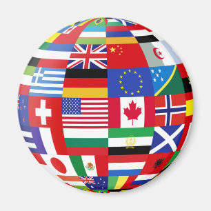 Global Flags Kühlschrankmagnet