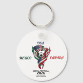 Global Football 2026 Keychain| Mexico USA Canada  Schlüsselanhänger (Vorderseite)