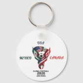 Global Football 2026 Keychain| Mexico USA Canada  Schlüsselanhänger (Rückseite)