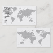 Global-Geschäft-Karte Visitenkarte (Vorne/Hinten)
