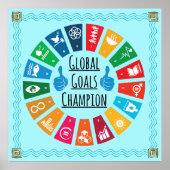 Global Goals Champion Poster Prints Wall Decor (Vorne)