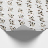 Global Gobble Turkey Wrapping Paper Geschenkpapier (Ecke)