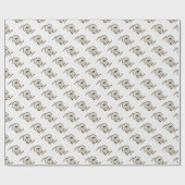Global Gobble Turkey Wrapping Paper Geschenkpapier (Flach)