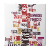 Global Groove: Hakuna Matata in jeder Sprache Fliese (Vorderseite)