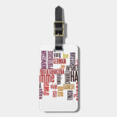 Global Groove: Hakuna Matata in jeder Sprache Gepäckanhänger (Vorderseite vertikal)