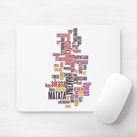 Global Groove: Hakuna Matata in jeder Sprache Mousepad (Mit Mouse)