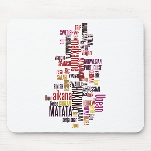 Global Groove: Hakuna Matata in jeder Sprache Mousepad (Vorne)