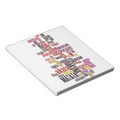 Global Groove: Hakuna Matata in jeder Sprache Notizblock (angewinkelt)