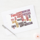 Global Groove: Hakuna Matata in jeder Sprache Rechteckiger Aufkleber (Umschlag)