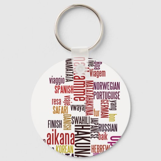 Global Groove: Hakuna Matata in jeder Sprache Schlüsselanhänger (Vorderseite)