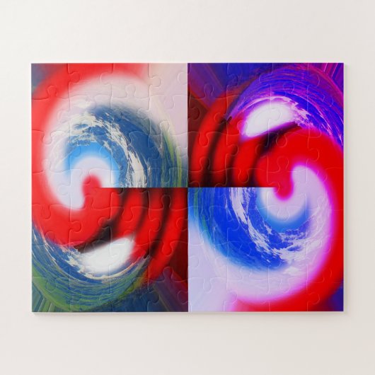 Global heat art puzzle (Horizontal)