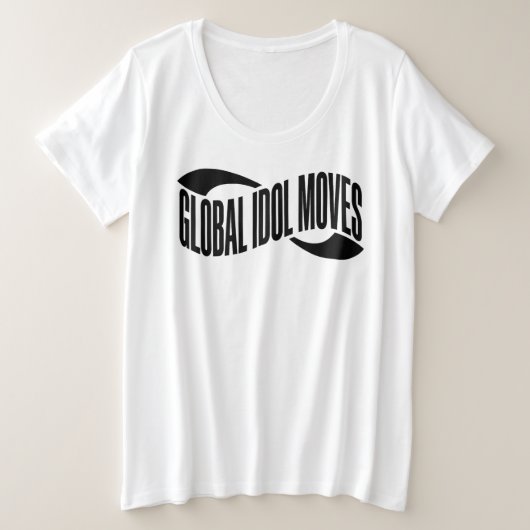 Global Idol Moves Typography T-Shirt (Design vorne)