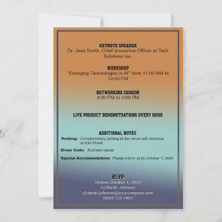 Global Innovations Tech Expo Einladungskarte Einladung