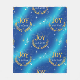 Global Joy to the World Modern Universal Peace Fleecedecke