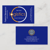 Global Logistics Satellite Design Transportation Visitenkarte (Vorne/Hinten)