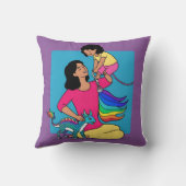 "Global Mama: Liebe ohne Grenzen Kissen (Rückseite)