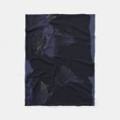 Global Map Earth's City Lights at the Night. Fleecedecke (Vorderseite)