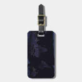 Global Map Earth's City Lights at the Night. Gepäckanhänger (Vorderseite vertikal)