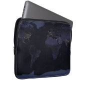 Global Map Earth's City Lights at the Night. Laptopschutzhülle (Vorne Rechts)