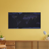 Global Map Earth's City Lights at the Night. Leinwanddruck (Insitu (Wohnzimmer))