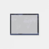 Global Map Earth's City Lights at the Night. Post-it Klebezettel (Vorderseite)