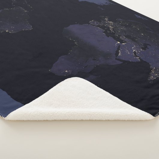 Global Map Earth's City Lights at the Night. Sherpadecke (3/4)