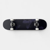 Global Map Earth's City Lights at the Night. Skateboard (Horizontal)