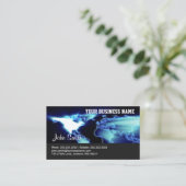 Global Map Industrial Visitenkarte (Stehend Vorderseite)