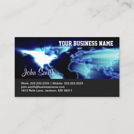 Global Map Industrial Visitenkarte (Vorderseite)