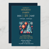 Global Mashup Weihnachts-Party Einladung (Vorne/Hinten)