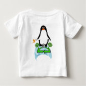 Global Pinguin Baby T-shirt (Rückseite)