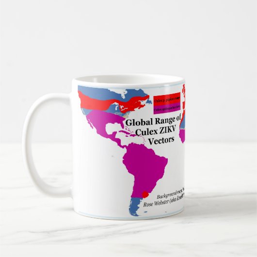 Global Range of Culex ZIKV Tasse von RoseWrites (Links)