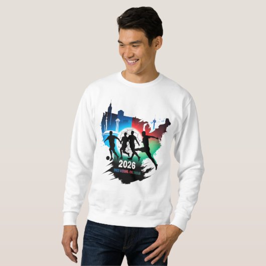 Global Soccer 2026 Three Nations. One Dream.  Sweatshirt (Vorne ganz)