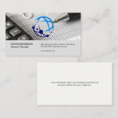 Global Tech Logo | Finance Reports Visitenkarte (Vorne/Hinten)