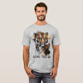 Global Tiger Day, Grunge Tiger T-Shirt (Vorne ganz)