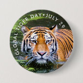 Global Tiger Day, TIGER Foto Button (Vorderseite)