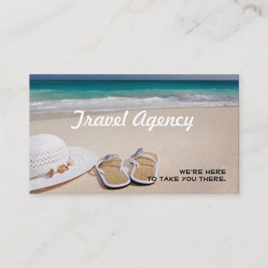 Global Travel Agency Agent Business Card Visitenkarte (Vorderseite)