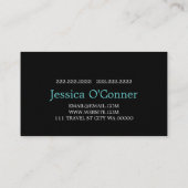 Global Travel Agency Agent Business Card Visitenkarte (Rückseite)