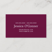 Global Travel Agency Agent Business Card Visitenkarte (Rückseite)