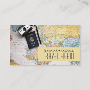 Global Travel Agency Agent Business Card Visitenkarte