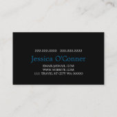 Global Travel Agency Agent Business Card Visitenkarte (Rückseite)