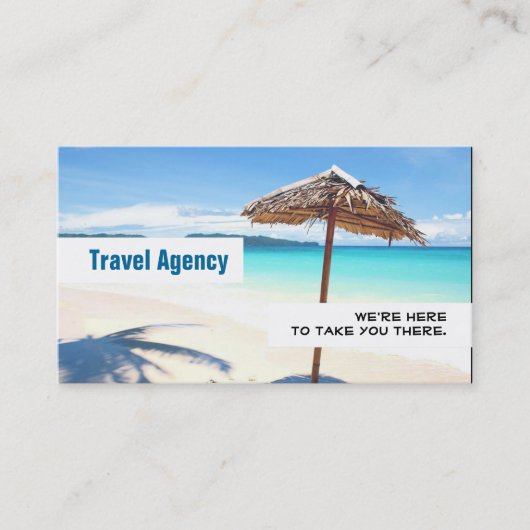 Global Travel Agency Agent Business Card Visitenkarte (Vorderseite)