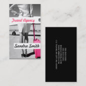 Global Travel Agency Agent Business Card Visitenkarte (Vorne/Hinten)
