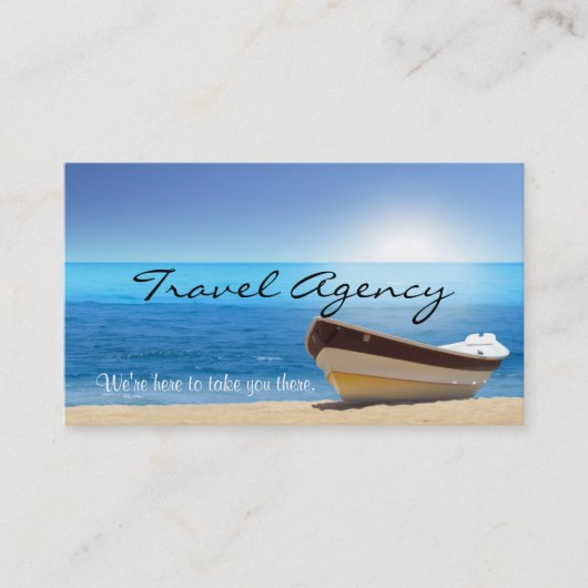 Global Travel Agency Agent Business Card Visitenkarte (Vorderseite)