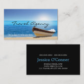 Global Travel Agency Agent Business Card Visitenkarte (Vorne/Hinten)