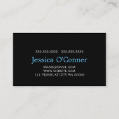 Global Travel Agency Agent Business Card Visitenkarte (Rückseite)