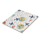 Global Travel Aviation Pattern (1) Fliese (Seite)