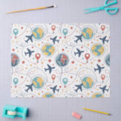 Global Travel Aviation Pattern (1) Seidenpapier (Basteln)